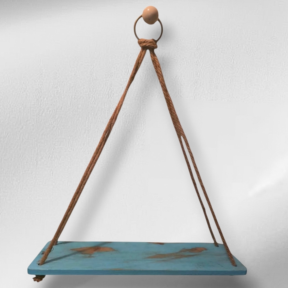 Hanging Shelf  Wood Distressed - Picture 7 of 7
